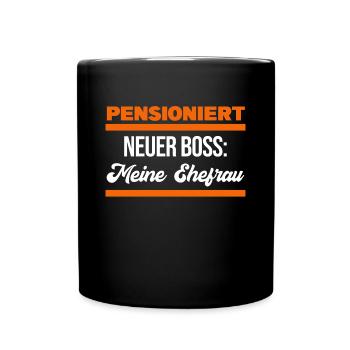 Déclaration de retraite Retraité senior - Mug uni - noir - Devant