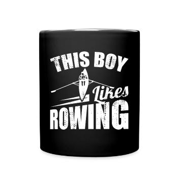 Garçon d’aviron - Mug uni - noir - Devant