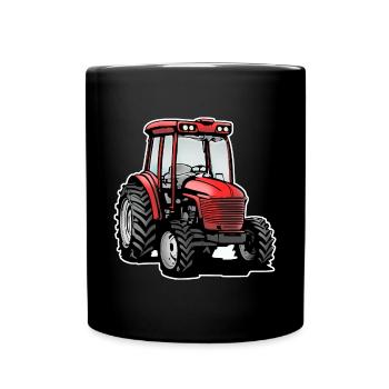 Traktor / tracteur - Mug uni - noir - Devant