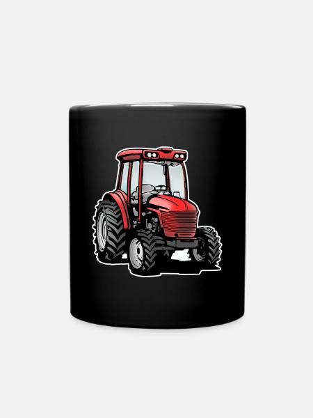 Traktor / tractor - Tasse einfarbig - Schwarz