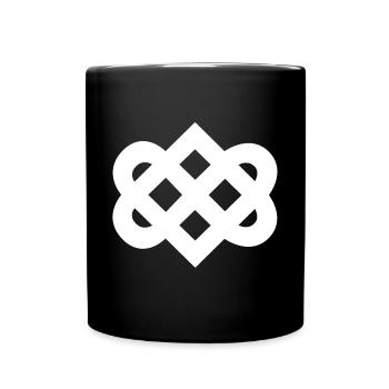 Motif Tribal Abstrait Élégant - Mug uni - noir - Devant