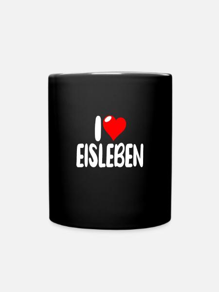 Eisleben - Tasse einfarbig - Schwarz