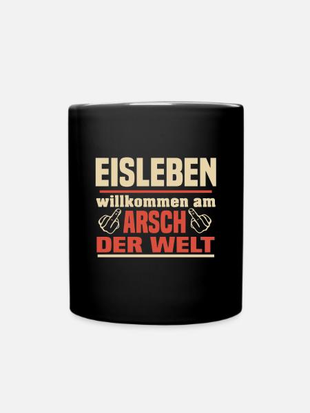 Eisleben - Tasse einfarbig - Schwarz