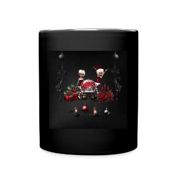 Wunderbare dunkle Weihnachtszeit - Tasse einfarbig - Schwarz - Vorne