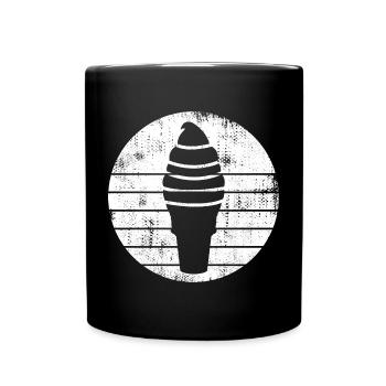 Eiswaffel - Tasse einfarbig - Schwarz - Vorne