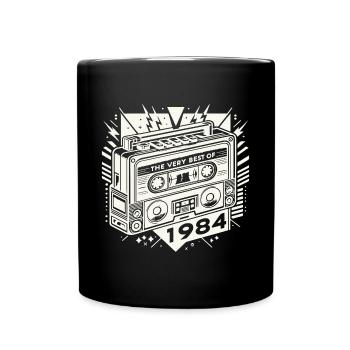 Birthday Very Best Of 1984 Retro - Full Colour Mug - black - Front
