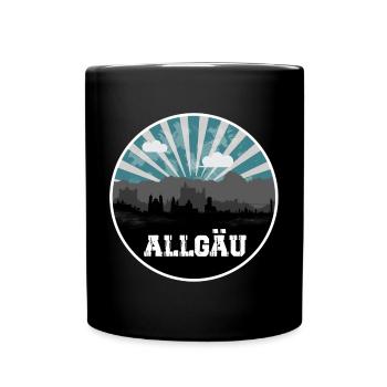Ligne d’horizon de l’heure bleue de l’Allgäu - Mug uni - noir - Devant