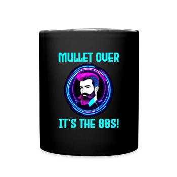 Néon rétro Signe des années 80 Style Mulet Hair - Mug uni - noir - Devant