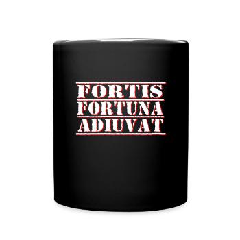fortis fortuna adiuvat - Full Colour Mug - black - Front