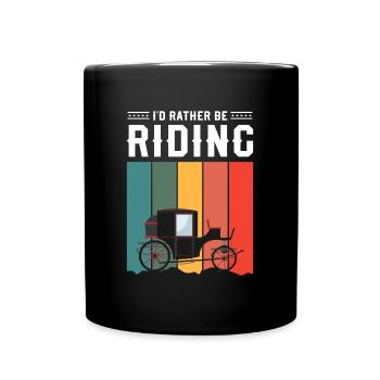 Emploi de conducteur de calèche - Mug uni - noir - Devant