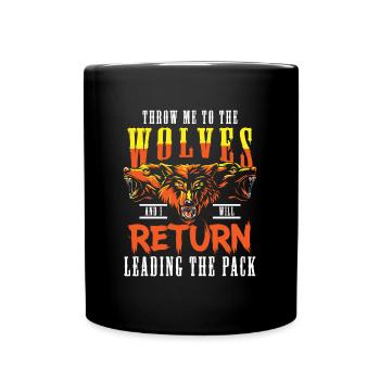 Wolf Wild Wolfpack - Tasse einfarbig - Schwarz - Vorne
