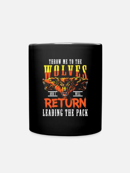 Wolf Wild Wolfpack - Tasse einfarbig - Schwarz