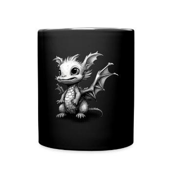 Dragon Baby - Tasse einfarbig - Schwarz - Vorne