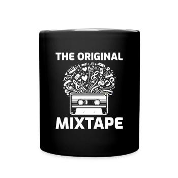 80s Mixtape Magic: Musical Explosion with Cassette - Full Colour Mug - black - Front