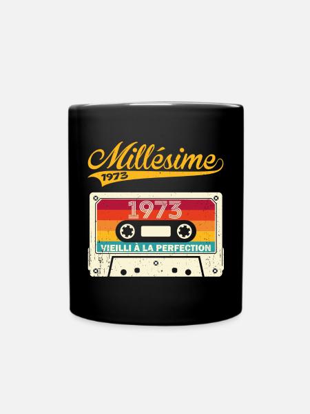 Millésime 1973 Cadeau 50 Ans Anniversaire Humour - Mug uni - noir
