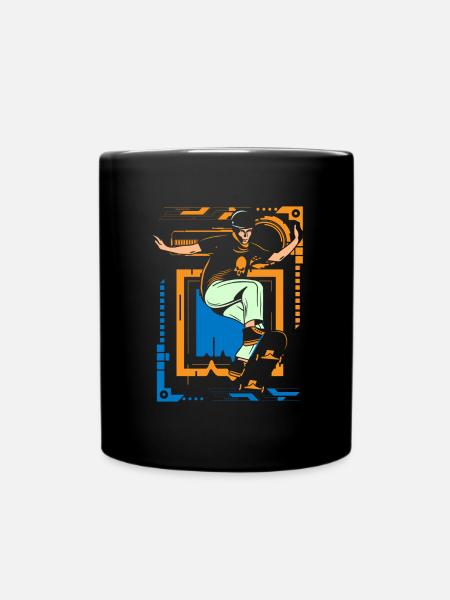 Cyborg Rétro Japon Science-fiction - Mug uni - noir