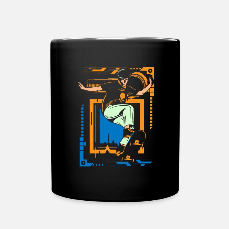 Cyborg Rétro Japon Science-fiction - Mug uni - noir