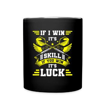 Dartscheibe Dartboard Bullseye - Tasse einfarbig - Schwarz - Vorne