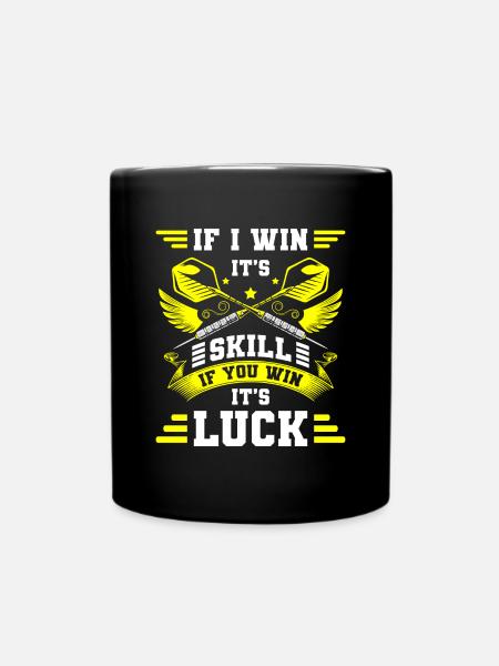Dartscheibe Dartboard Bullseye - Tasse einfarbig - Schwarz