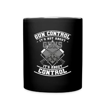 Weapon Shooting Range Shooter Shooting Sports - Full Colour Mug - black - Front