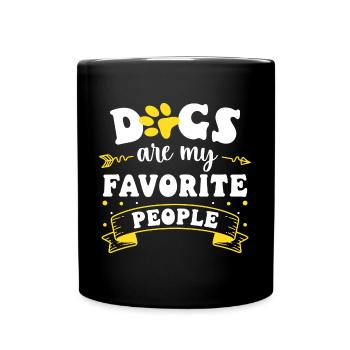 Dog Animal Love Dog School Animal Lover - Full Colour Mug - black - Front