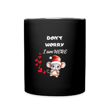 keep calm I am here - Mug uni - noir - Devant