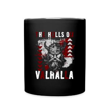 Style Polka Rot - Tasse einfarbig - Schwarz - Vorne