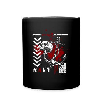 Tatouage Crâne Horreur Mythique - Mug uni - noir - Devant