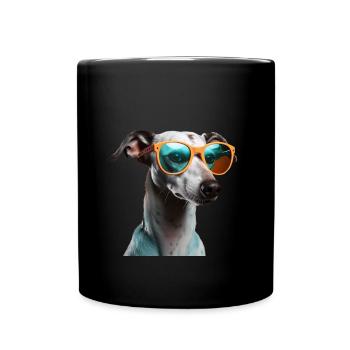 Whippet Cool - Whippet Dog - Full Colour Mug - black - Front