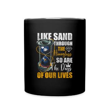Sablier de sable - Mug uni - noir - Devant