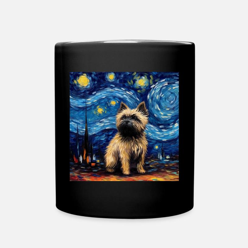 Cairn Terrier Sternennacht - Tasse einfarbig - Schwarz