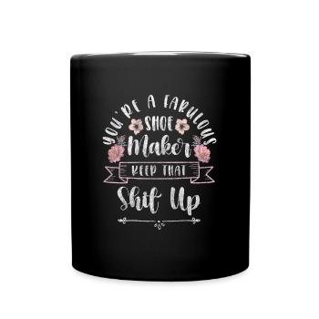 Schuhmacher Schuhe Handwerker Stiefel - Tasse einfarbig - Schwarz - Vorne