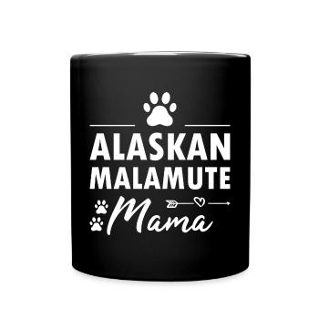 Alaskan Malamute Mom - Full Colour Mug - black - Front