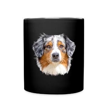 Australian Shepherd - Full Colour Mug - black - Front