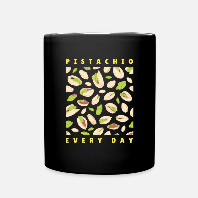 Motif de pistaches pour vêtements - Mug uni - noir