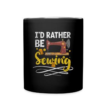 Tailor Scissors Sewing - Full Colour Mug - black - Front
