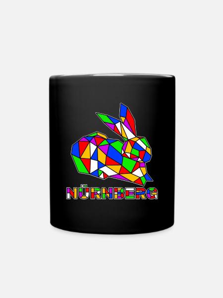 Nürnberg - Hase - Pop Art - Full Colour Mug - black