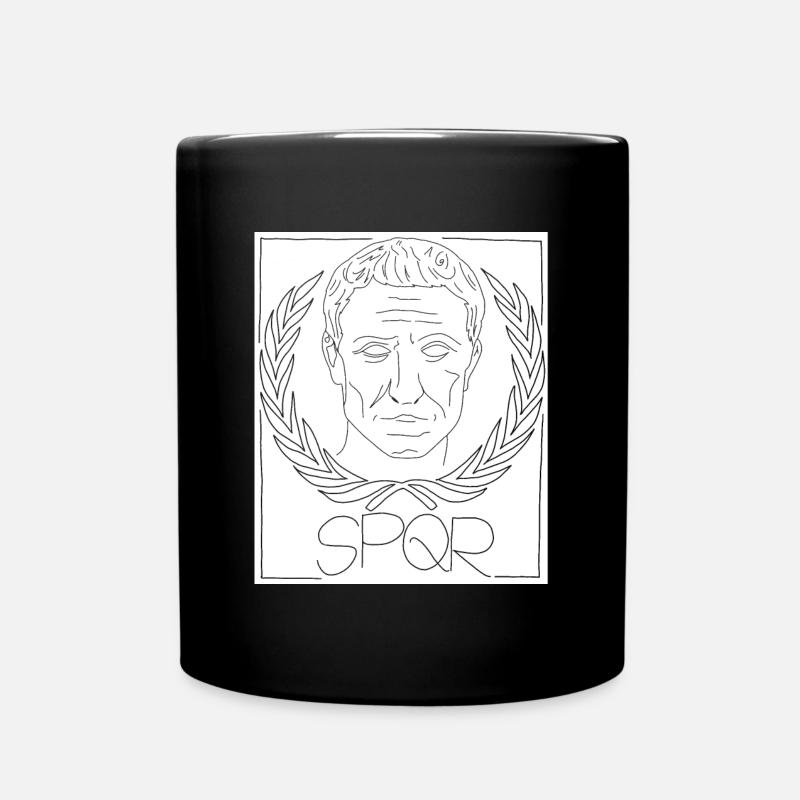Julius Caesar SPQR imperium romanum Rom Cäsar rome - Tasse einfarbig - Schwarz