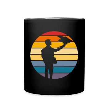 Cadeau d’ornithologie de fauconnerie - Mug uni - noir - Devant