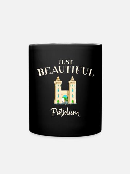 Potsdam, Nauener Tor, Deutschland Zeichnung - Tasse einfarbig - Schwarz