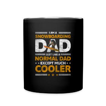 Snowboard Urlaub Sport Winterurlaub - Tasse einfarbig - Schwarz - Vorne