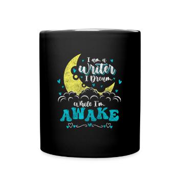 Writers, Books, Poets, Bloggers - Full Colour Mug - black - Front