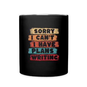 Écrivains Livres Auteurs - Mug uni - noir - Devant