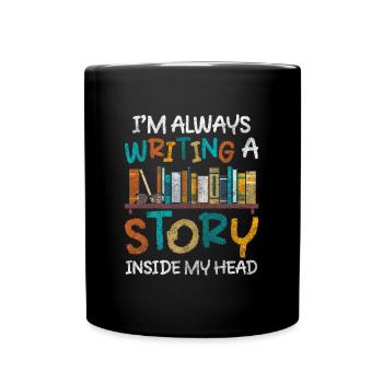 Écrivain Connaissance Fantasy Thriller - Mug uni - noir - Devant