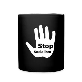 Stop Socialism - Full Colour Mug - black - Front