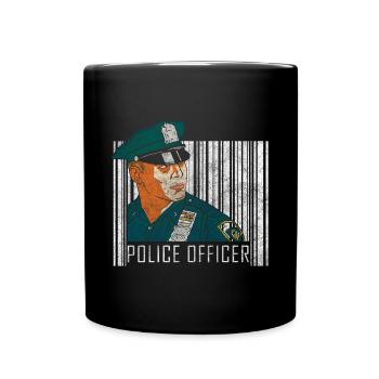 Policier Blue Light Crime Scene Chase - Mug uni - noir - Devant