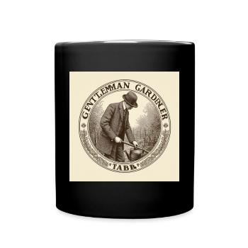 Gentleman Gardener - Tasse einfarbig - Schwarz - Vorne