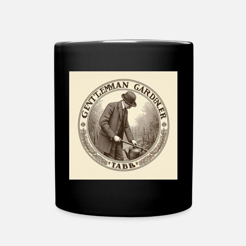 Gentleman Gardener - Tasse einfarbig - Schwarz