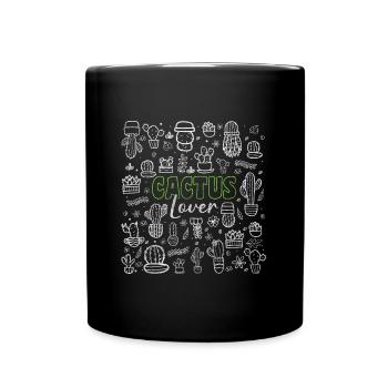 Plant Sun Humor Prickly - Full Colour Mug - black - Front