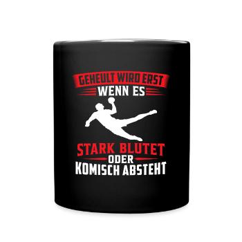 t-shirt handball Handballspieler - Tasse einfarbig - Schwarz - Vorne